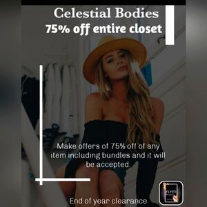 75 % off entire closet